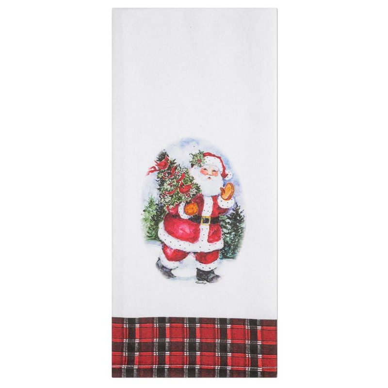 Brownlow Gifts 73464 Santa Claus Cotton Christmas Tea Towel